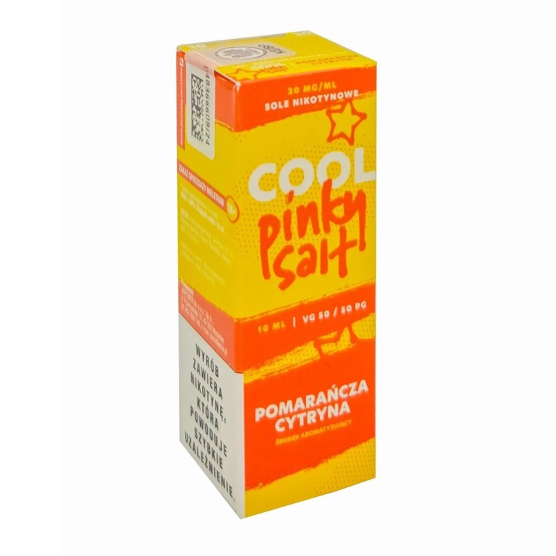 Liquid Cool Pinky Salt 20mg 10ml - Orange Citron (A25) | Eliq Vapoteur