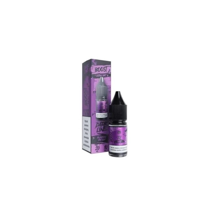 Liquid DARK LINE Boost Salt 10ml - Baie de myrtille menthe à mâcher 20mg (A25) | Eliq Vapoteur