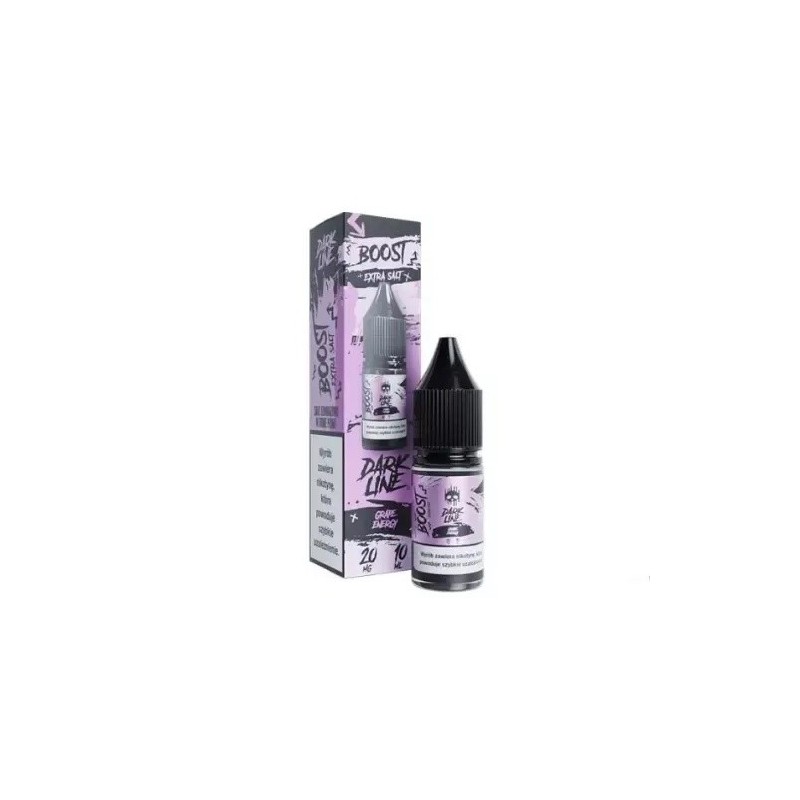 Liquid DARK LINE Boost Salt 10ml - Grape Energy 20mg  (A25) | Eliq Vapoteur