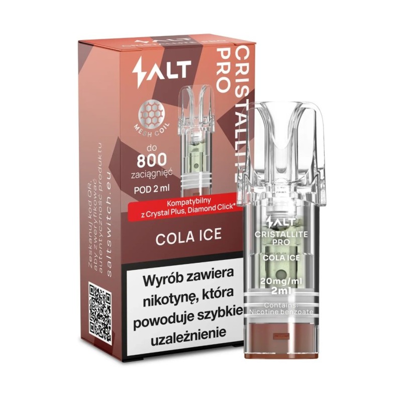Wkład CRISTALLITE PRO Cola Ice 20mg (A25) | Eliq Vapoteur