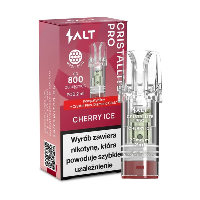 Wkład CRISTALLITE PRO Cerise Glacée 20mg (A25) | Eliq Vapoteur
