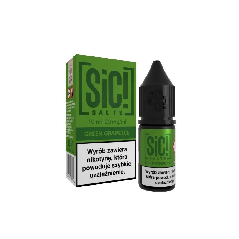 Liquid Sic Salts 10ml - Green Grape 20mg (A25) | Eliq Vapoteur