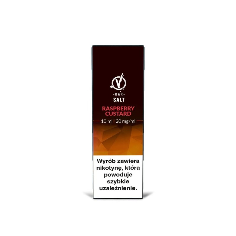 Liquid VBar Salt 10ml - Raspberry Custard 20mg (A25) | Eliq Vapoteur