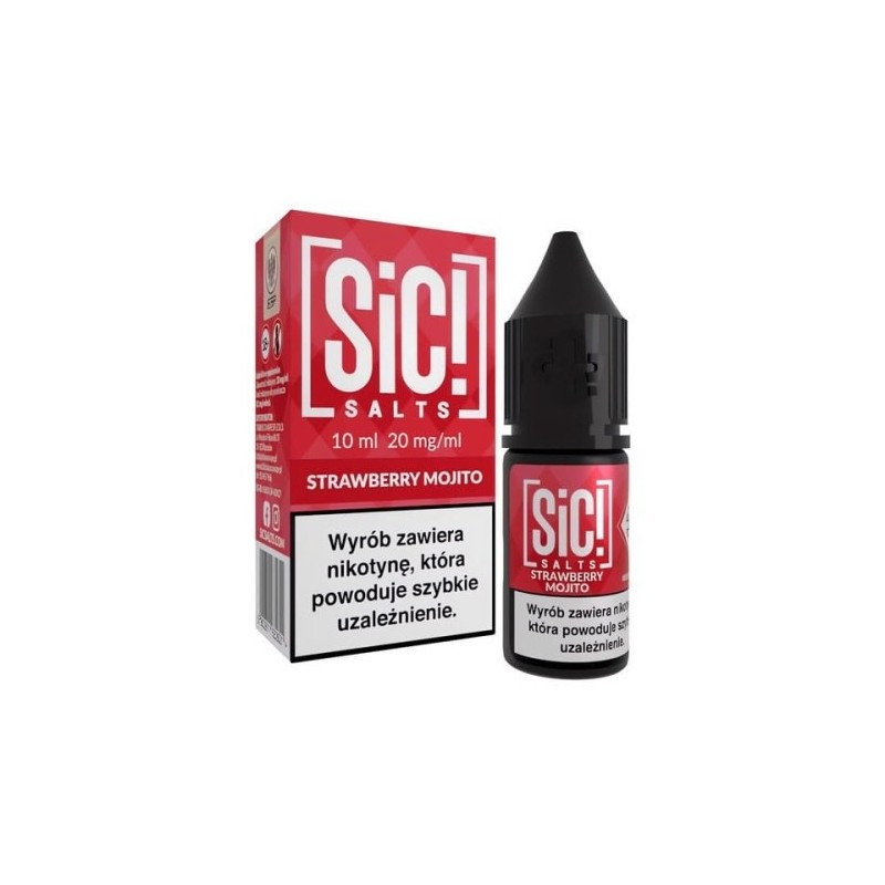 Liquid Sic Salts 10ml - Strawberry Mojito 20mg (A25) | Eliq Vapoteur