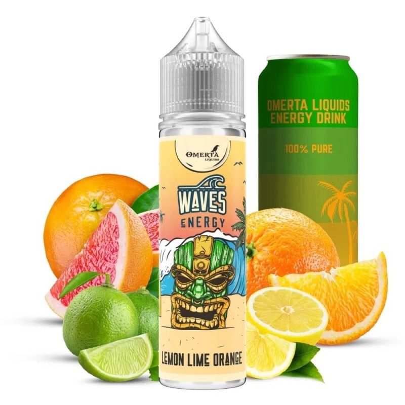 Longfill Omerta 15/60ml - Waves Energy Citron Citron Vert Orange | EliqVapoteur