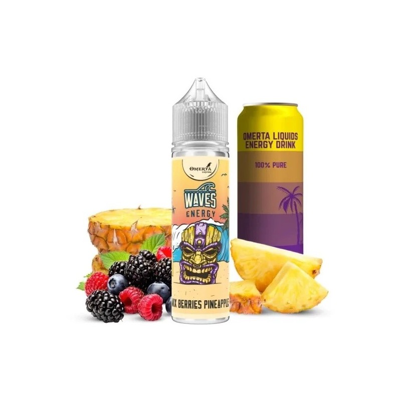 Longfill Omerta 15/60ml - Waves Energy Mix Berries Pineapple | Eliq Vapoteur
