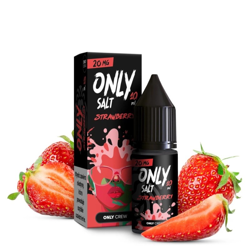 Liquid Only Salt 10ml - Strawberry 20mg (A25) | Eliq Vapoteur