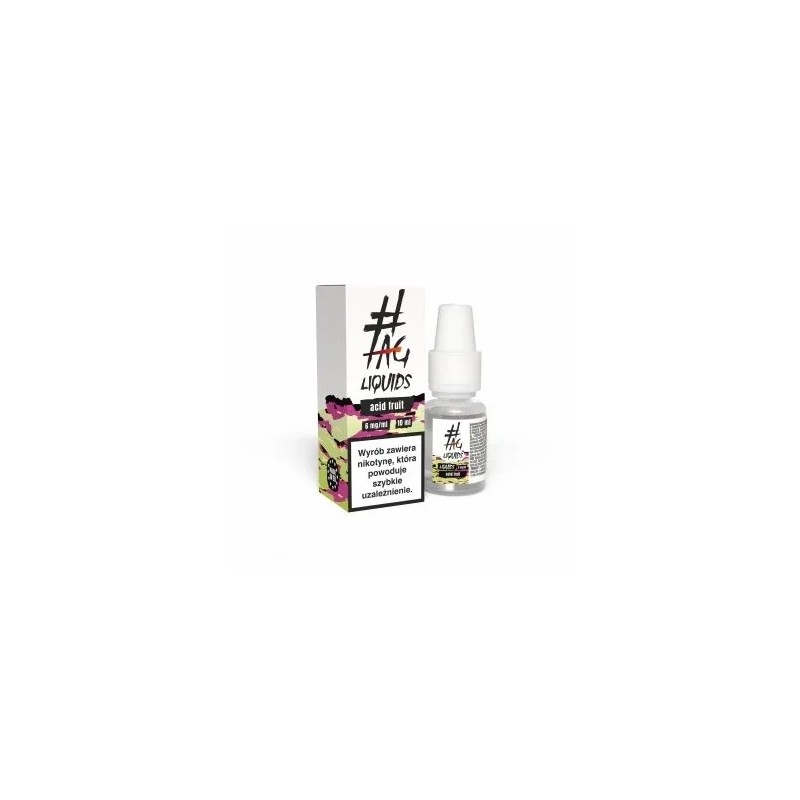 Liquid Hasztag 10ml - Acid Fruits 6mg (A25) | Eliq Vapoteur