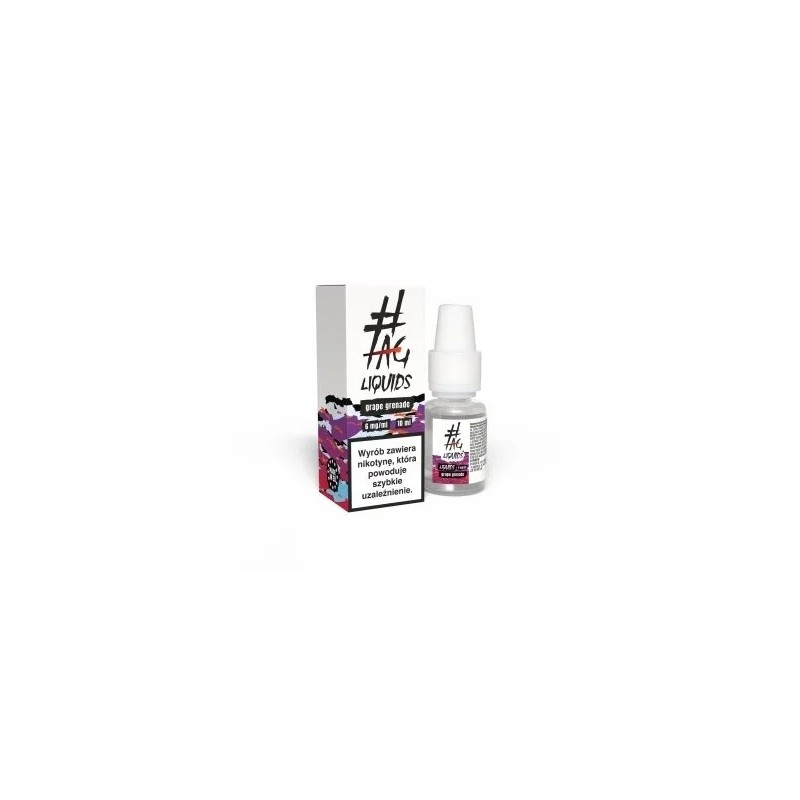 Liquid Hasztag 10ml - Grape Grenade 6mg (A25) | Eliq Vapoteur