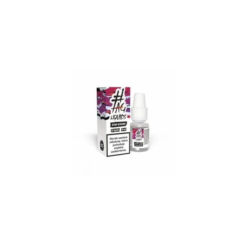 Liquid Hasztag 10ml - Grape Grenade 12mg (A25) | Eliq Vapoteur
