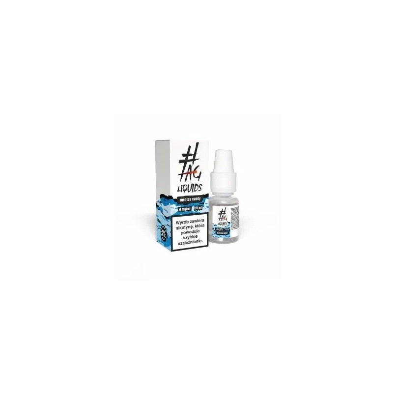 Liquid Hasztag 10ml - Mentos Candy 6mg (A25) | Eliq Vapoteur