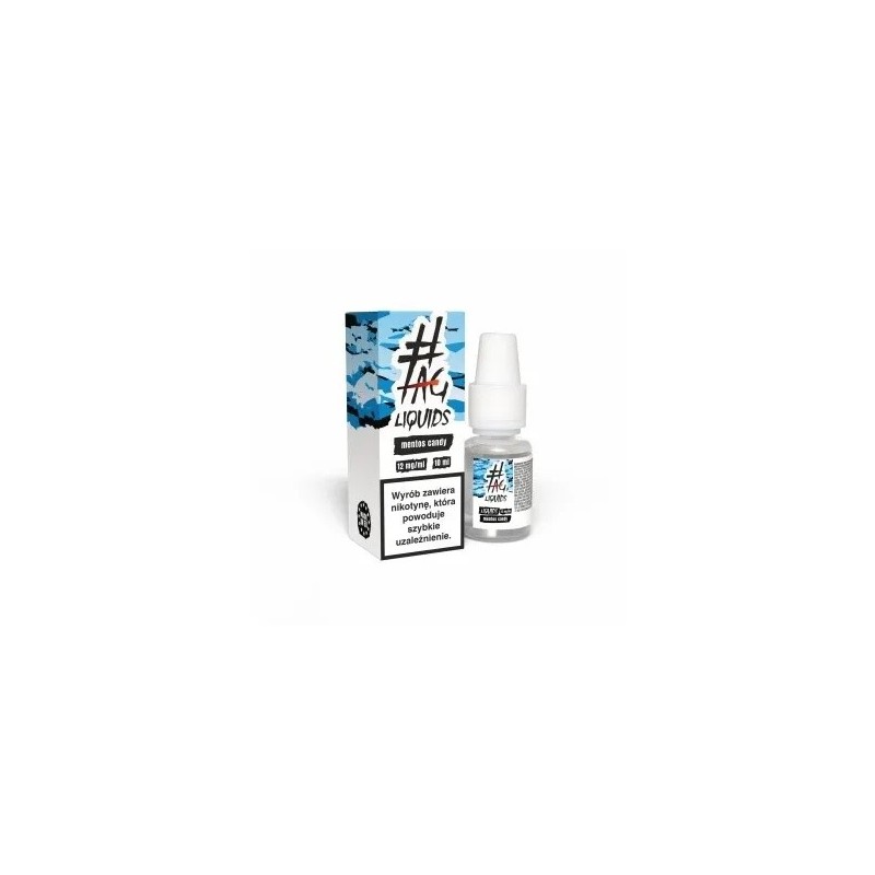 Liquid Hasztag 10ml - Mentos Candy 12mg (A25) | Eliq Vapoteur