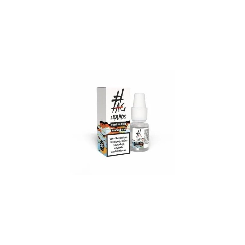 Liquid Hasztag 10ml - Sweet Ice Fruits 6mg (A25) | Eliq Vapoteur
