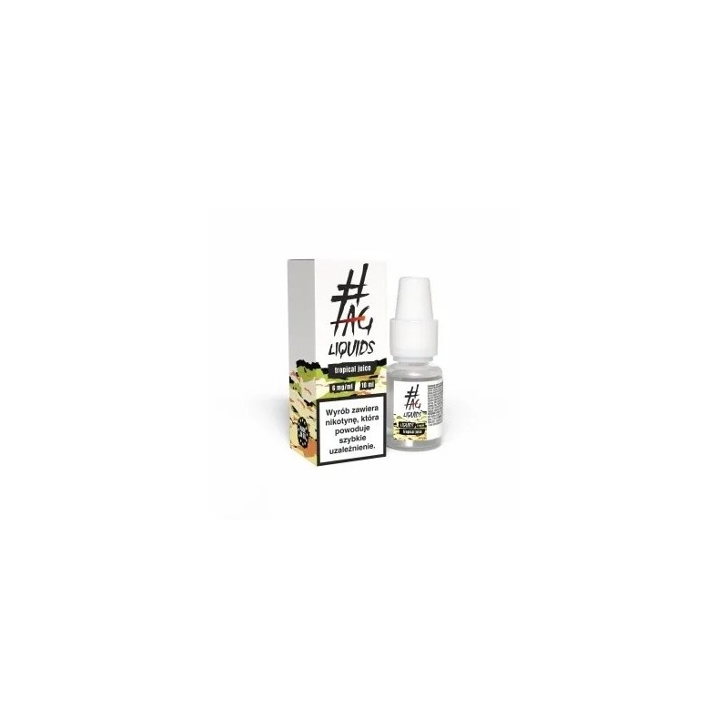 Liquid Hasztag 10ml - Tropical Juice 6mg (A25) | Eliq Vapoteur