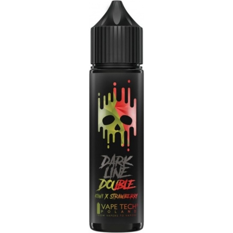 Longfill DARK LINE Double 8/60ml - Kiwi Fraise (A25) | Eliq Vapoteur