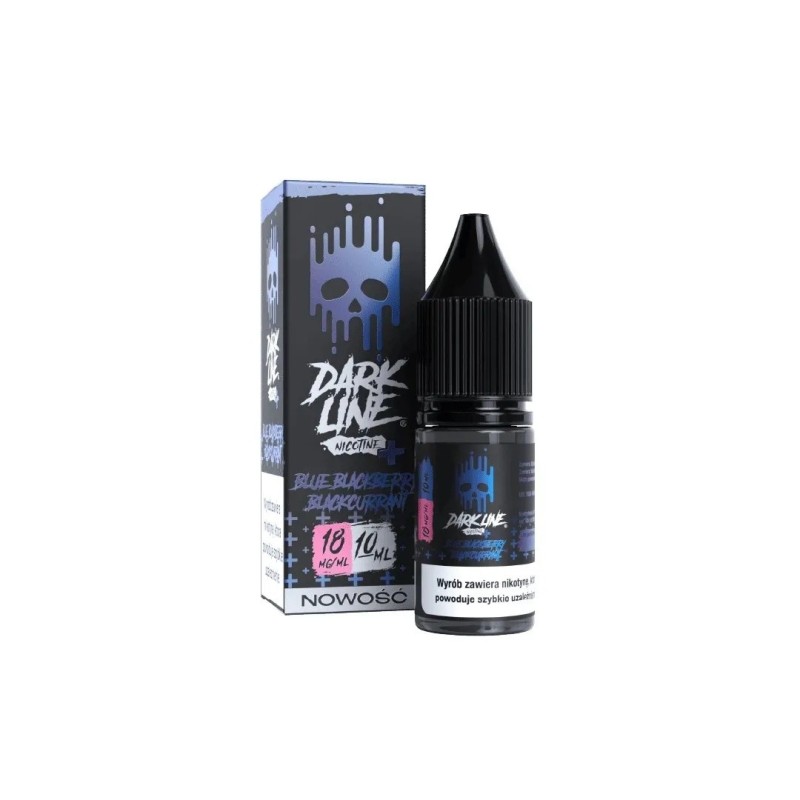 E-liquide Dark Line Nicotine+ 10ml - Myrtille Cassis Noir 18mg | EliqVapoteur