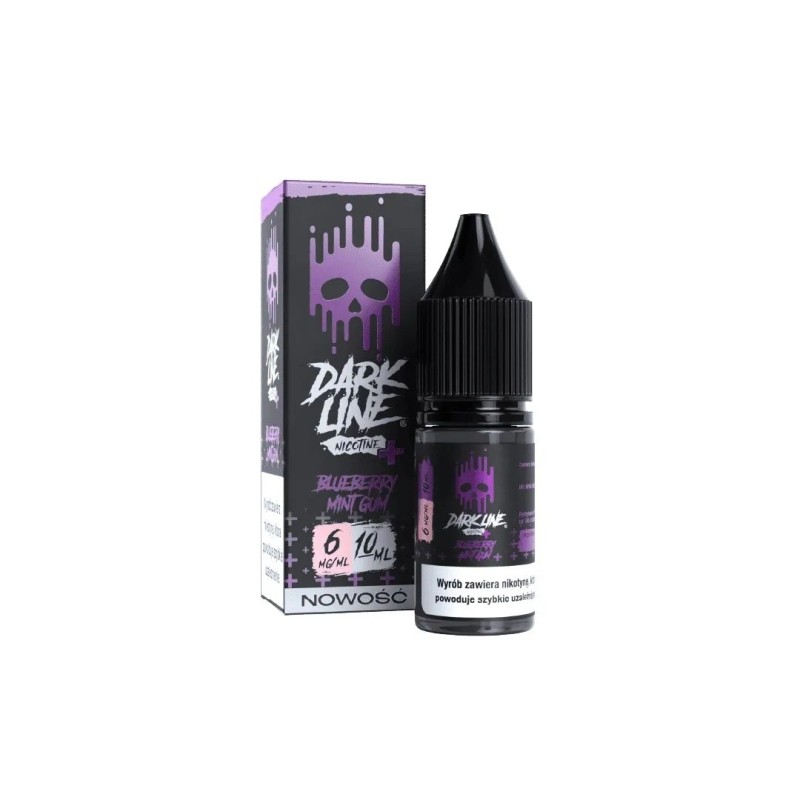 Liquid Dark Line Nicotine+ 10ml - Chewing-gum à la menthe bleue 6mg (A25) | Eliq Vapoteur