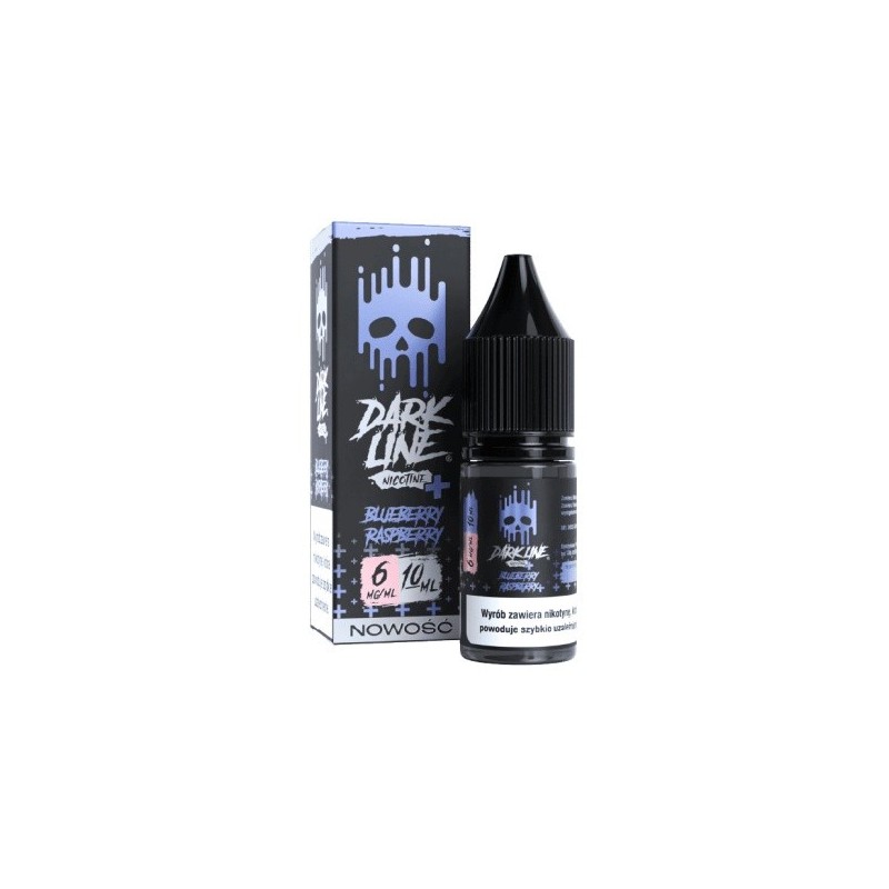 E-liquide Dark Line Nicotine+ 10ml - Myrtille Framboise 6mg | EliqVapoteur