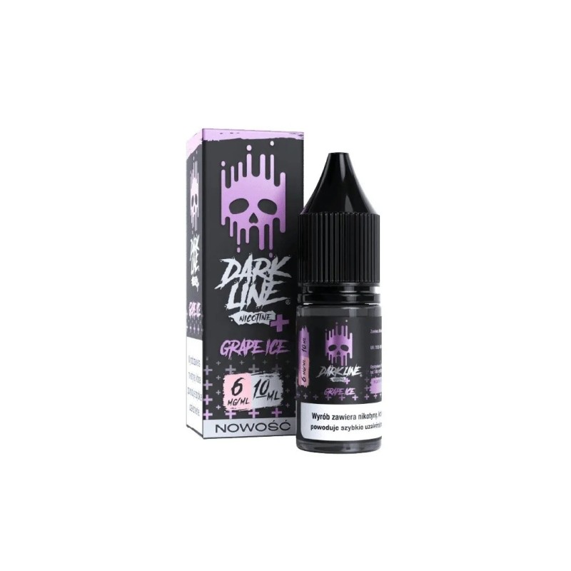 E-liquid Dark Line Nicotine+ 10ml - Grape Aloe 6mg | EliqVapoteur