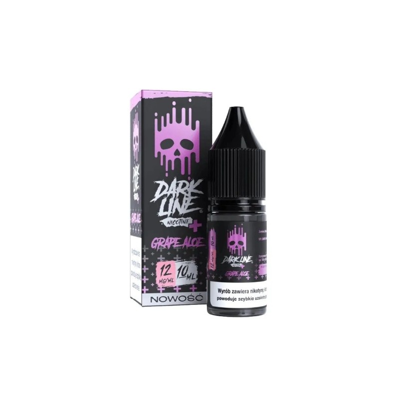 Liquid Dark Line Nicotine+ 10ml - Grape Aloe 12mg (A25) | Eliq Vapoteur