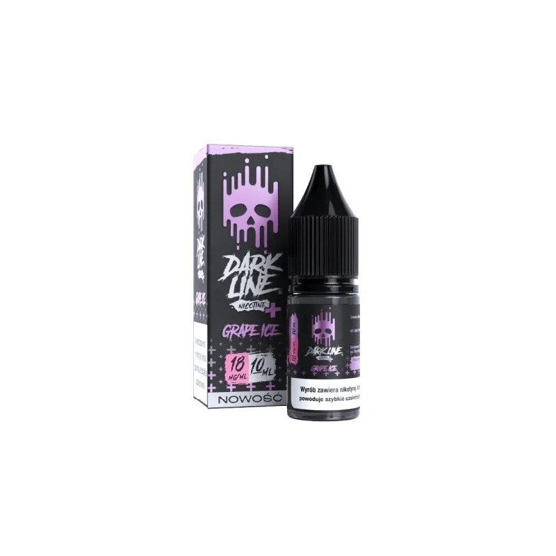 Liquid Dark Line Nicotine+ 10ml - Grape Ice 18mg (A25) | Eliq Vapoteur