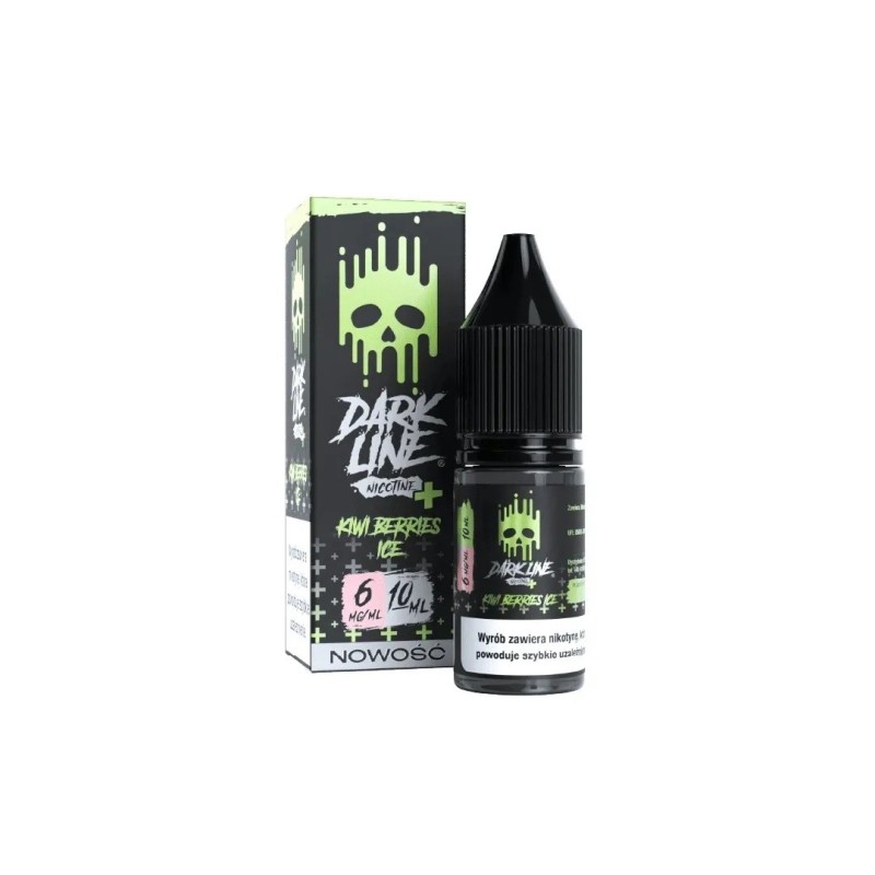 E-liquide Dark Line Nicotine+ 10ml - Kiwi Berries Ice 6mg | EliqVapoteur