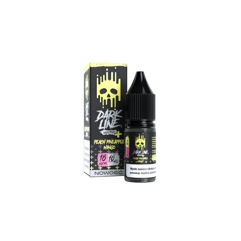 Liquid Dark Line Nicotine+ 10ml - Peach Pineapple Mango 18mg (A25) | Eliq Vapoteur