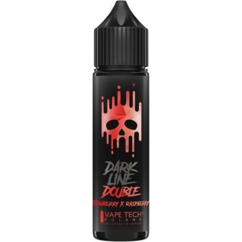 Longfill DARK LINE Double 8/60ml - Fraise & Framboise | EliqVapoteur