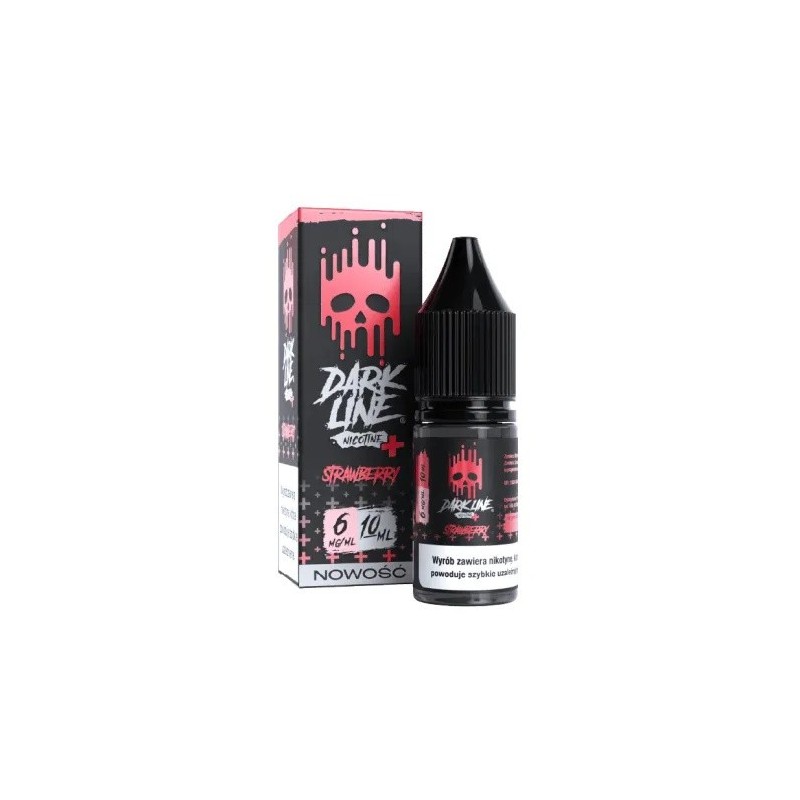 Liquid Dark Line Nicotine+ 10ml - Strawberry 6mg (A25) | Eliq Vapoteur