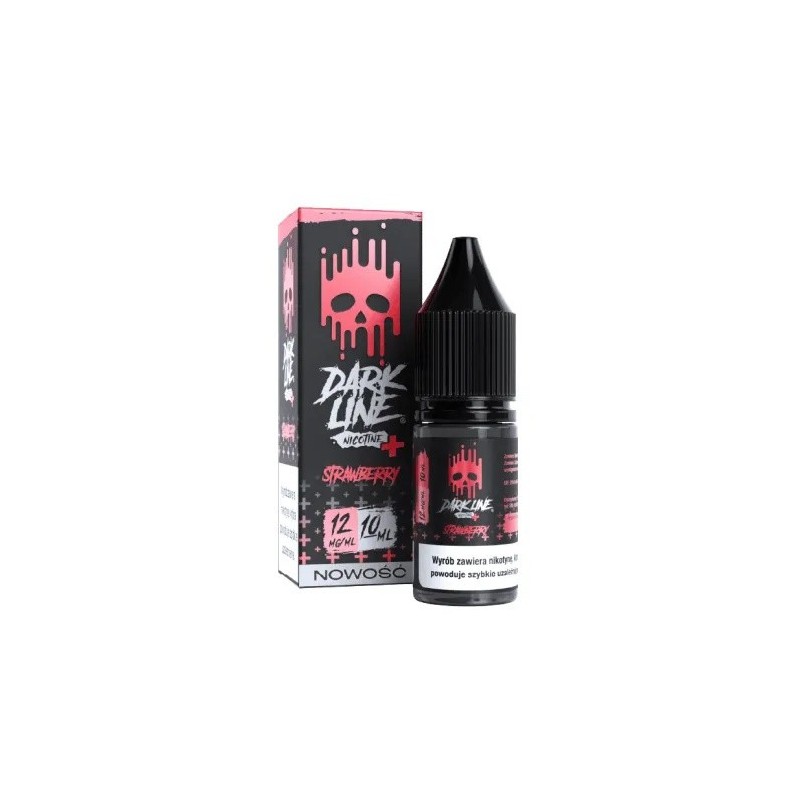 Liquid Dark Line Nicotine+ 10ml - Strawberry 12mg (A25) | Eliq Vapoteur