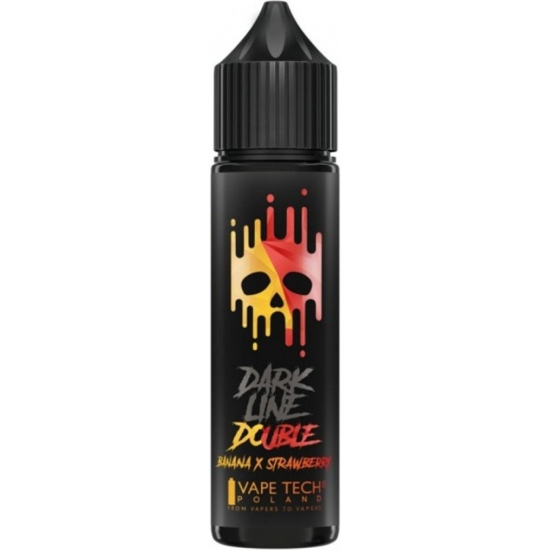 Longfill DARK LINE Double 8/60ml - Banana Strawberry (A25) | Eliq Vapoteur