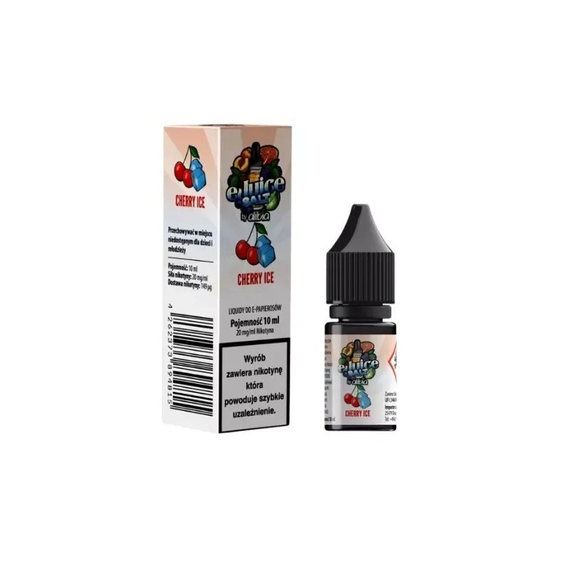 Liquid EJUICE Salt 20mg 10ml - Cerise Glacée | Eliq Vapoteur