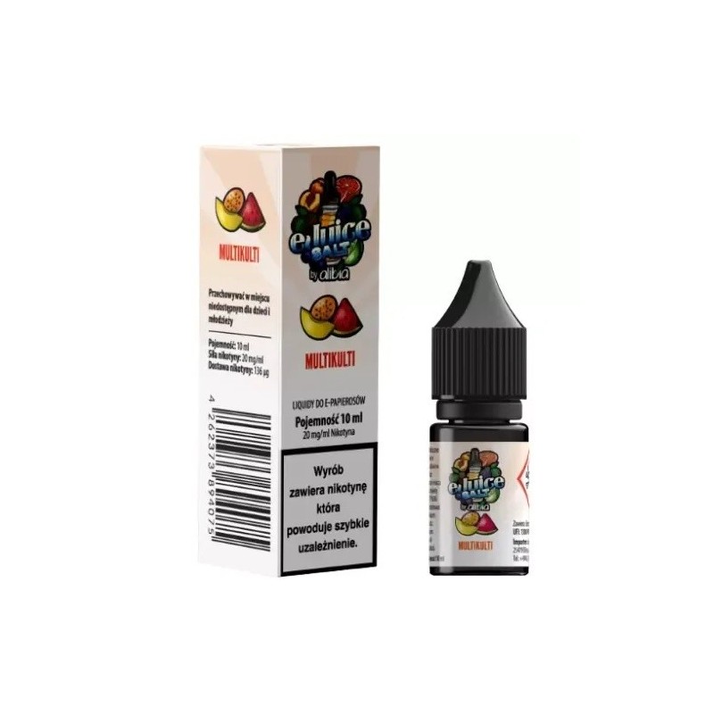 Liquid EJUICE Salt 20mg 10ml - Multikulti | Eliq Vapoteur