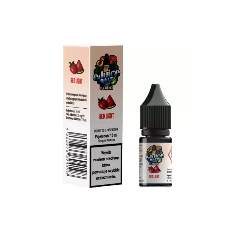 Liquide EJUICE Salt 20mg 10ml - Red Light | Eliq Vapoteur