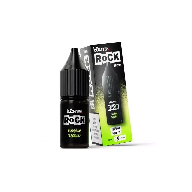 Klarro ROCK E-liquid 10ml - Sour Apple 18mg | EliqVapoteur