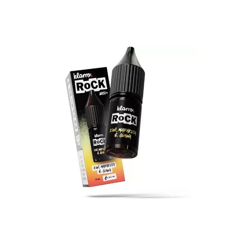 Liquid Klarro ROCK 10ml - Kiwi, Marakuja & Guawa 6mg (A25) | Eliq Vapoteur