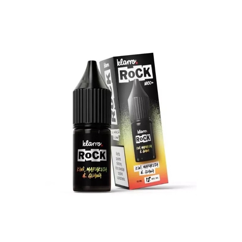 Liquid Klarro ROCK 10ml - Kiwi, Marakuja & Guawa 12mg (A25) | Eliq Vapoteur