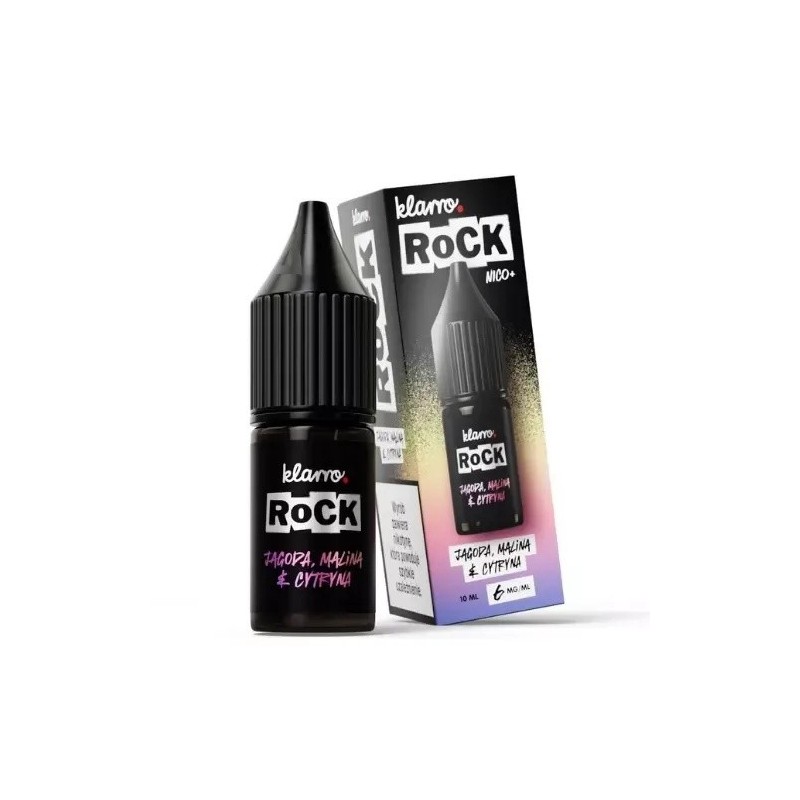Liquid Klarro ROCK 10ml - Jagoda, Malina & Cytryna 6mg (A25) | Eliq Vapoteur