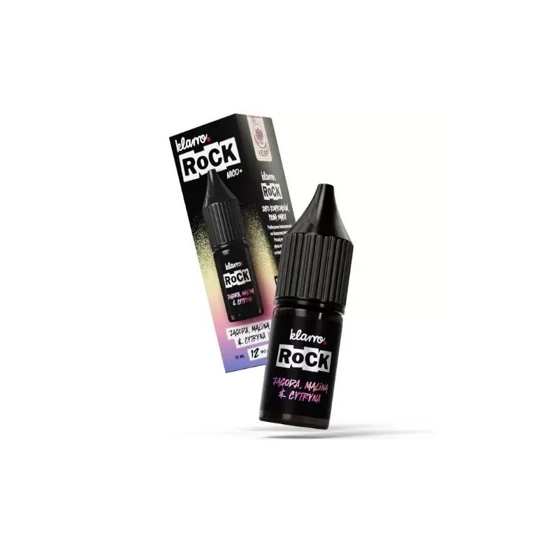 Liquid Klarro ROCK 10ml - Jagoda, Malina & Cytryna 12mg (A25) | Eliq Vapoteur