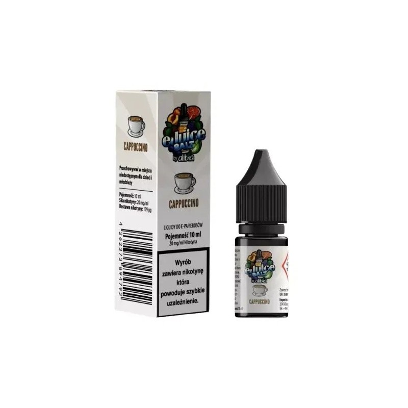 Liquid EJUICE Salt 20mg 10ml - Cappuccino | Eliq Vapoteur