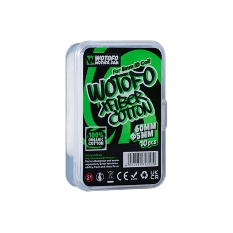 Bawełna Wotofo - Xfiber Cotton for Profile 5mm (10szt) | Eliq Vapoteur