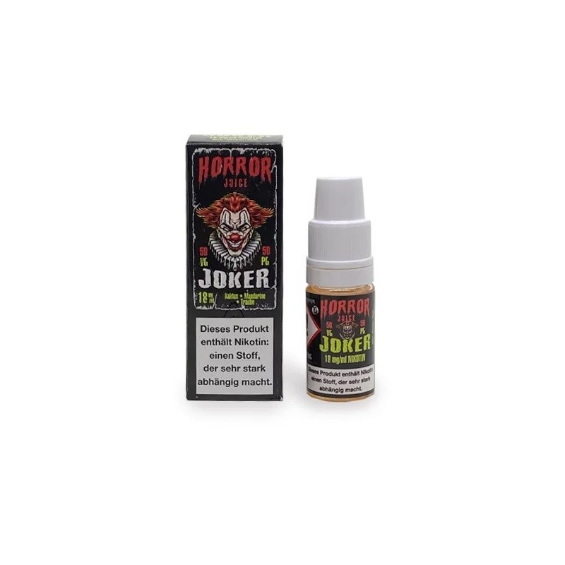 Liquid Horror Juice - Joker 10ml 18mg | Eliq Vapoteur