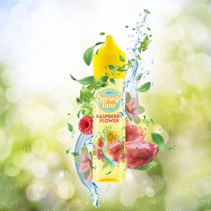 Longfill VAPY Spring Time Premix 10/60ml - Raspberry Flower | Eliq Vapoteur