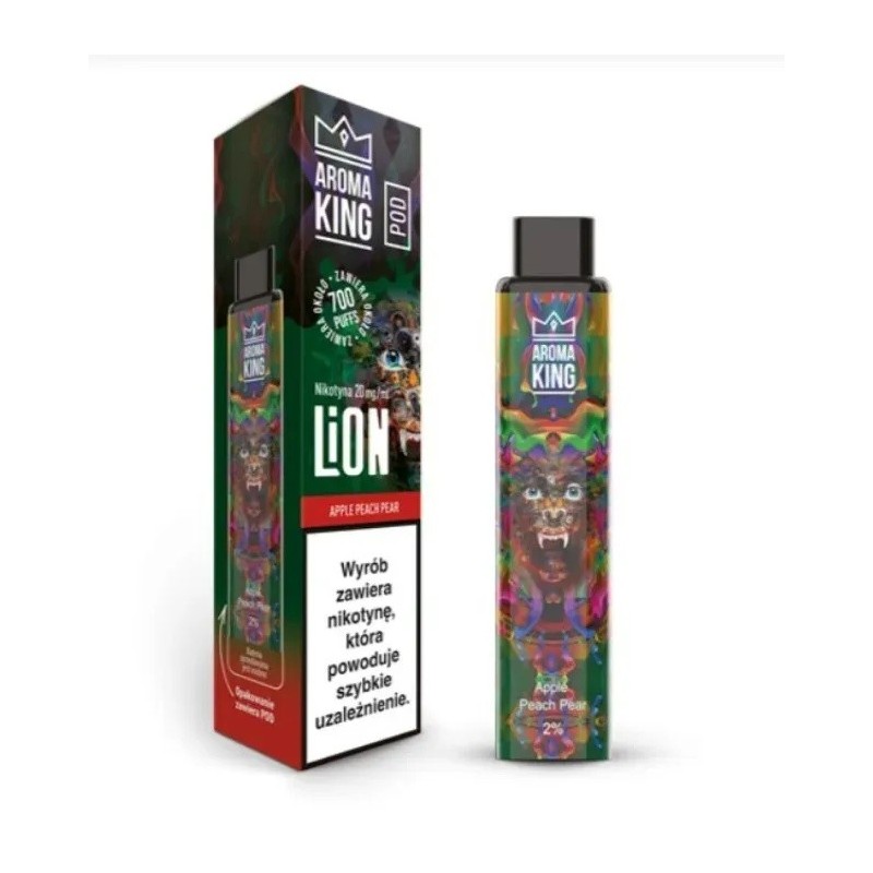 Cartouche Aroma King Lion Pod - Pomme Pêche Poire 2ml | EliqVapoteur