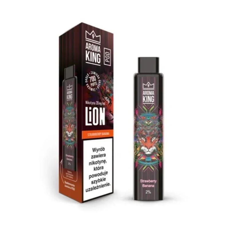 Cartouche Aroma King Lion Pod - Fraise Banane 2ml | EliqVapoteur