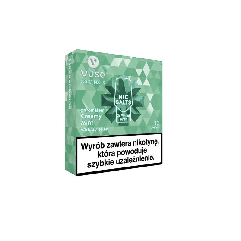 Wkłady do Vuse ePod - Creamy Mint 12mg (1 szt.) | Eliq Vapoteur