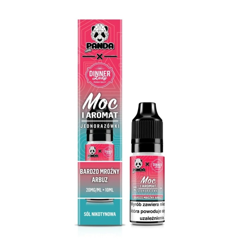 Liquid Panda Eats x Dinner Lady Salt 10ml - Bardzo Mroźny Arbuz - 20mg | Eliq Vapoteur
