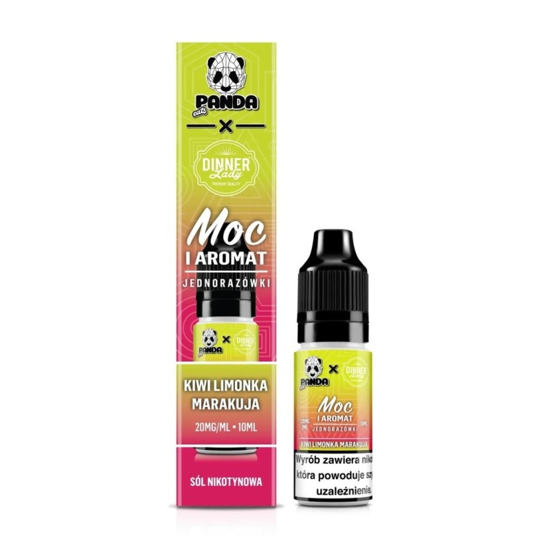 Liquid Panda Eats x Dinner Lady Salt 10ml - Kiwi Lime Passion Fruit - 20mg | Eliq Vapoteur