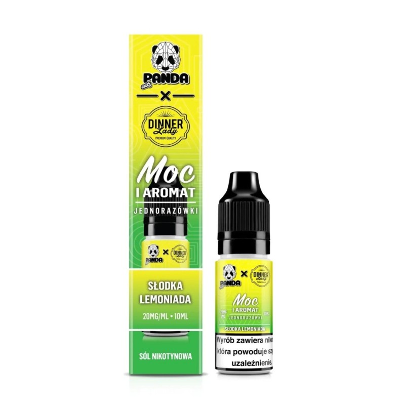 Liquid Panda Eats x Dinner Lady Salt 10ml - Słodka Lemoniada - 20mg | Eliq Vapoteur
