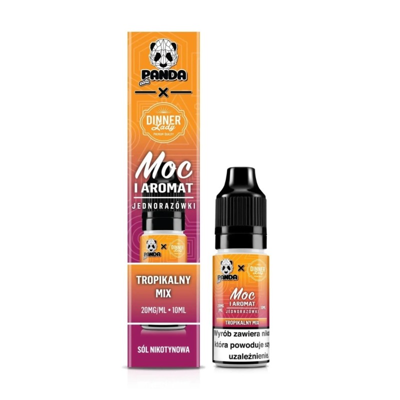 Liquid Panda Eats x Dinner Lady Salt 10ml - Tropikalny Mix - 20mg | Eliq Vapoteur